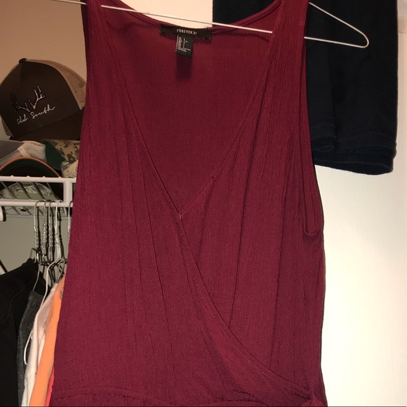 Burgundy Romper - Picture 1 of 2